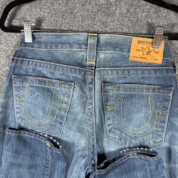 Vintage True Religion Brianna Jeans Straight Dark Wash USA Made Size 24 READ** - Picture 5 of 11